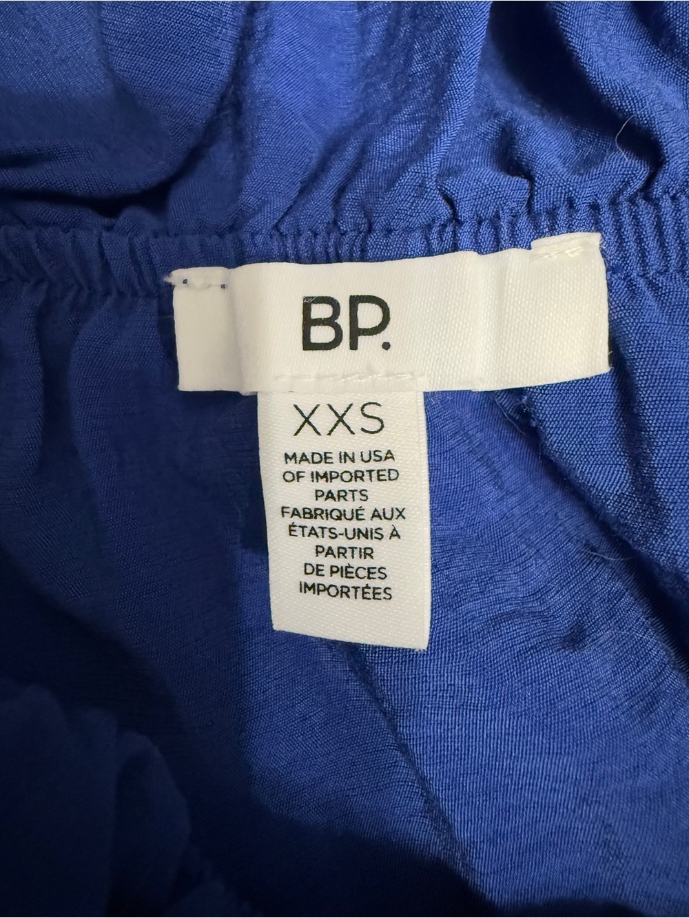 #17) Blue Ruffle Neck Women's Top - Picture 5 of 5